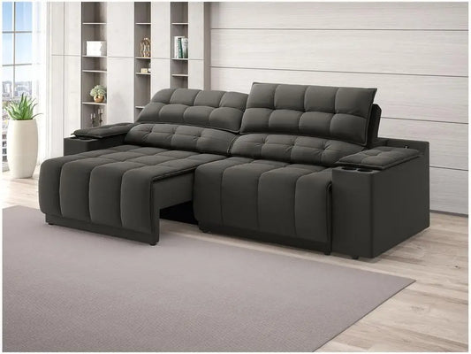 Sofá Retrátil e Reclinável 3 Lugares Quebec SMP