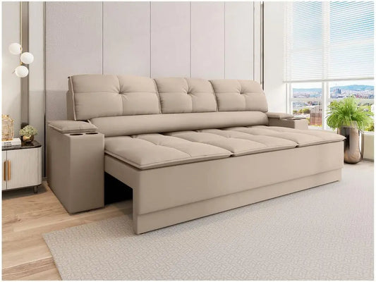 Sofá Retrátil e Reclinável 3 Lugares Velosuede Up Next Sofas
