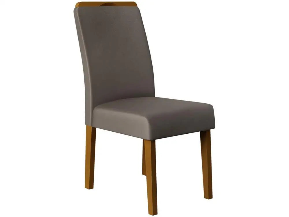 Conjunto Mesa de Jantar 6 Cadeiras Cinza Firenze Madesa