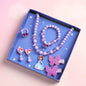 Conjunto 7 Peças Joias Infantil Disney Frozen Colar Presente Meninas Brinquedo