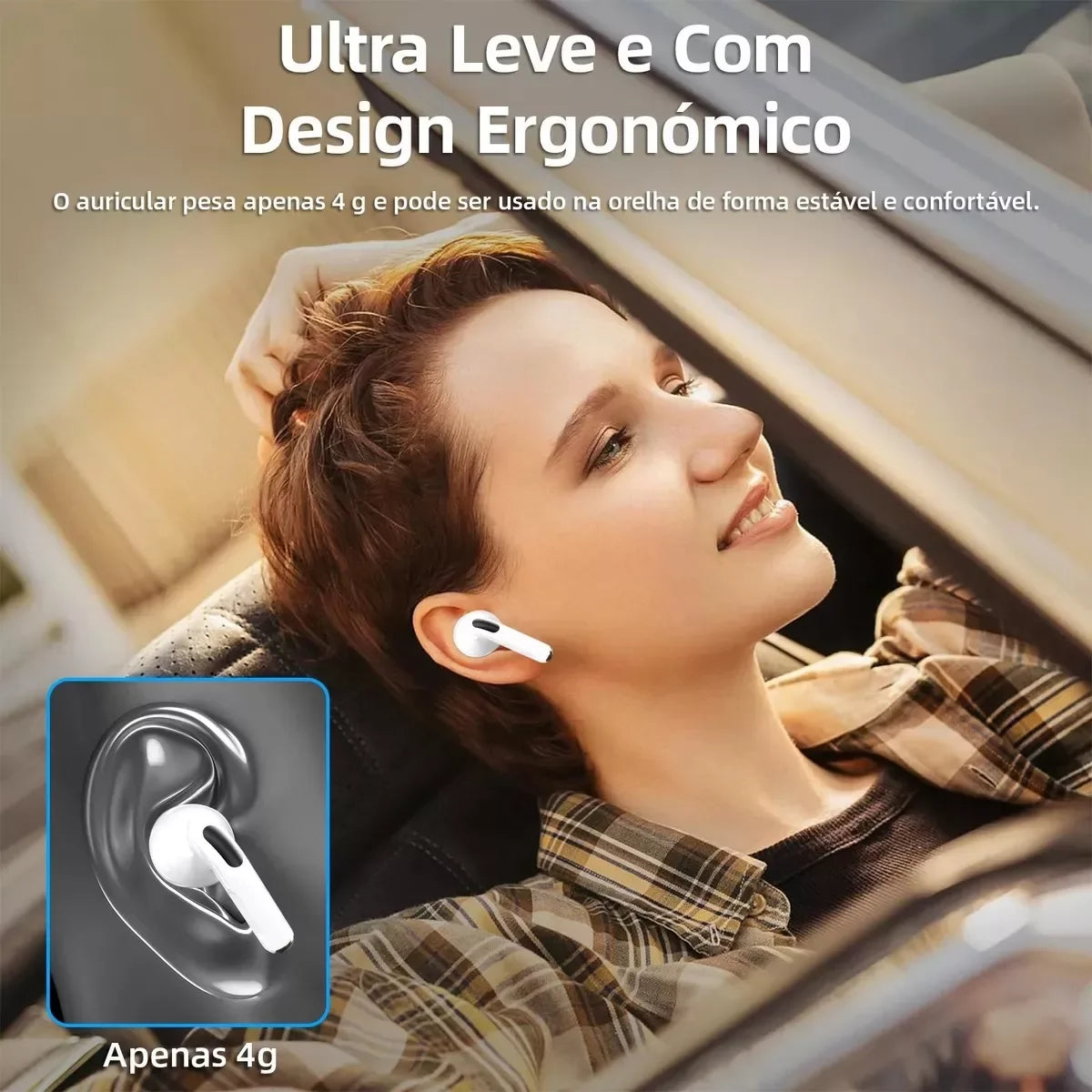 Fone de Ouvido Bluetooth 5.3 Bettdow HiFi À Prova D'Água - Som de Alta Fidelidade