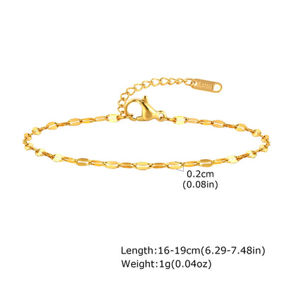 Pulseira Feminina Aço Inoxidável Empilhável Antialérgica