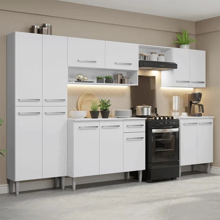 Armário de Cozinha Completa 293cm Emilly Madesa