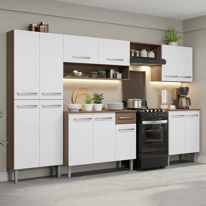 Armário de Cozinha Completa 293cm Emilly Madesa